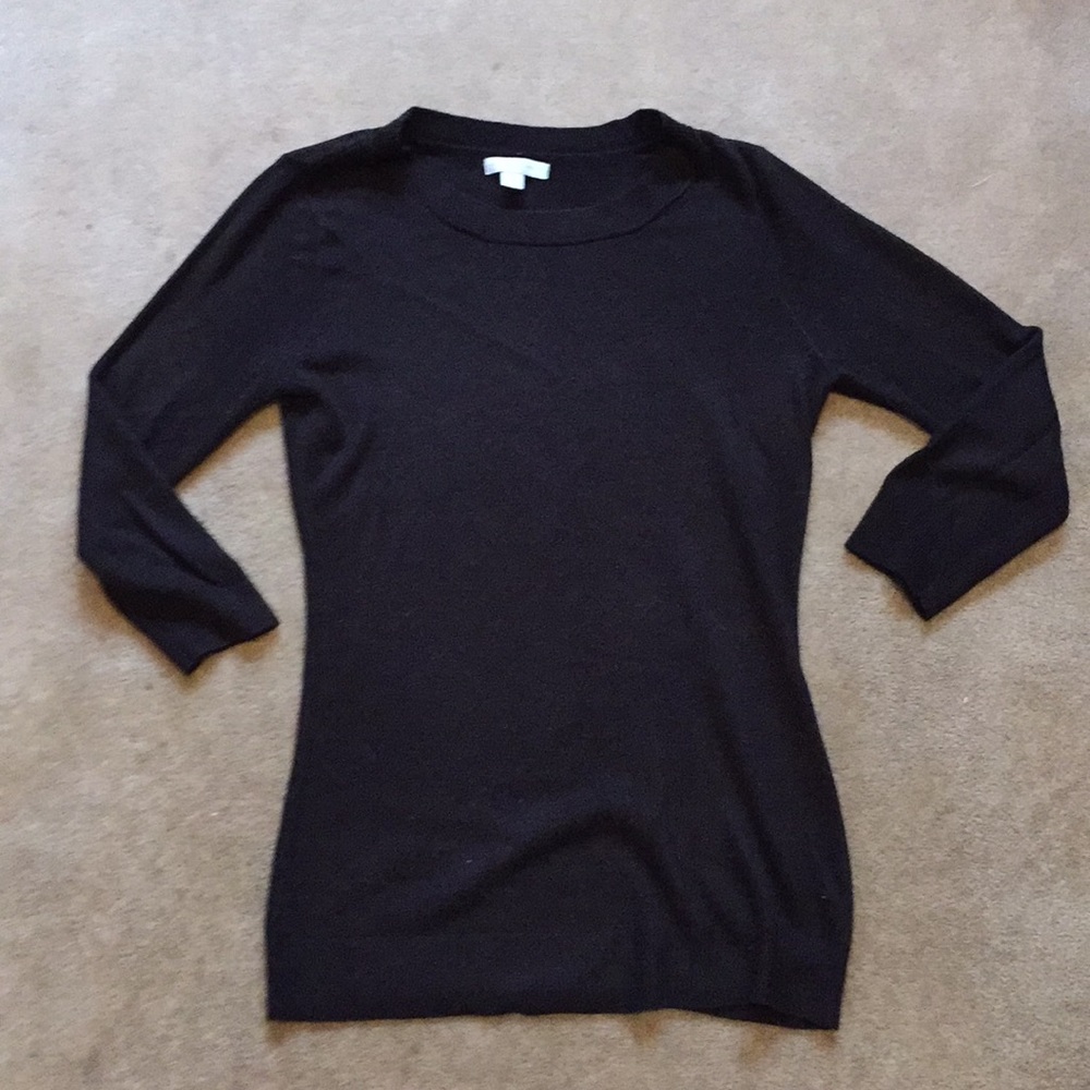 Black 3/4 length, XS sweater